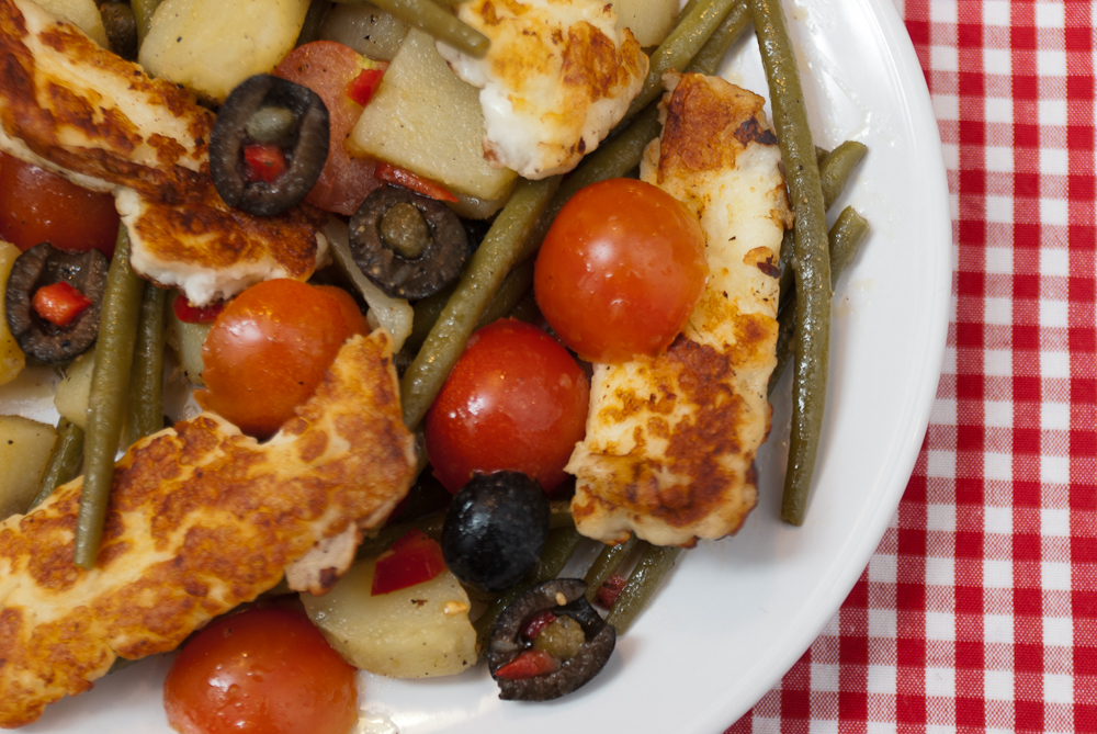 Halloumi, Green Bean and Potato Salad Mondomulia