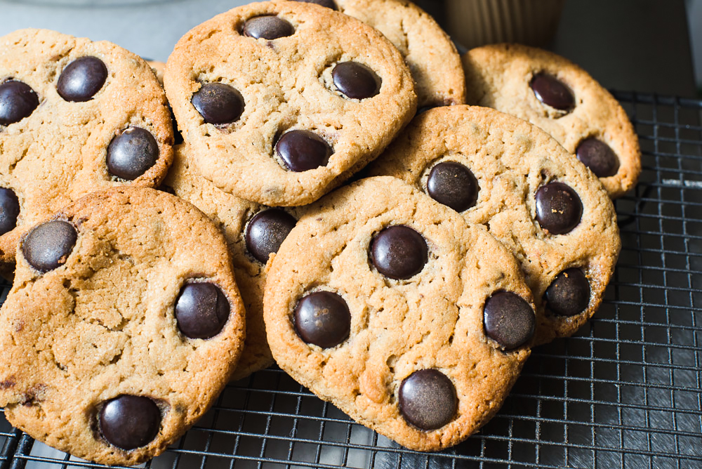 Chocolate Chip Cookies with Galaxy Minstrels chocolate buttons