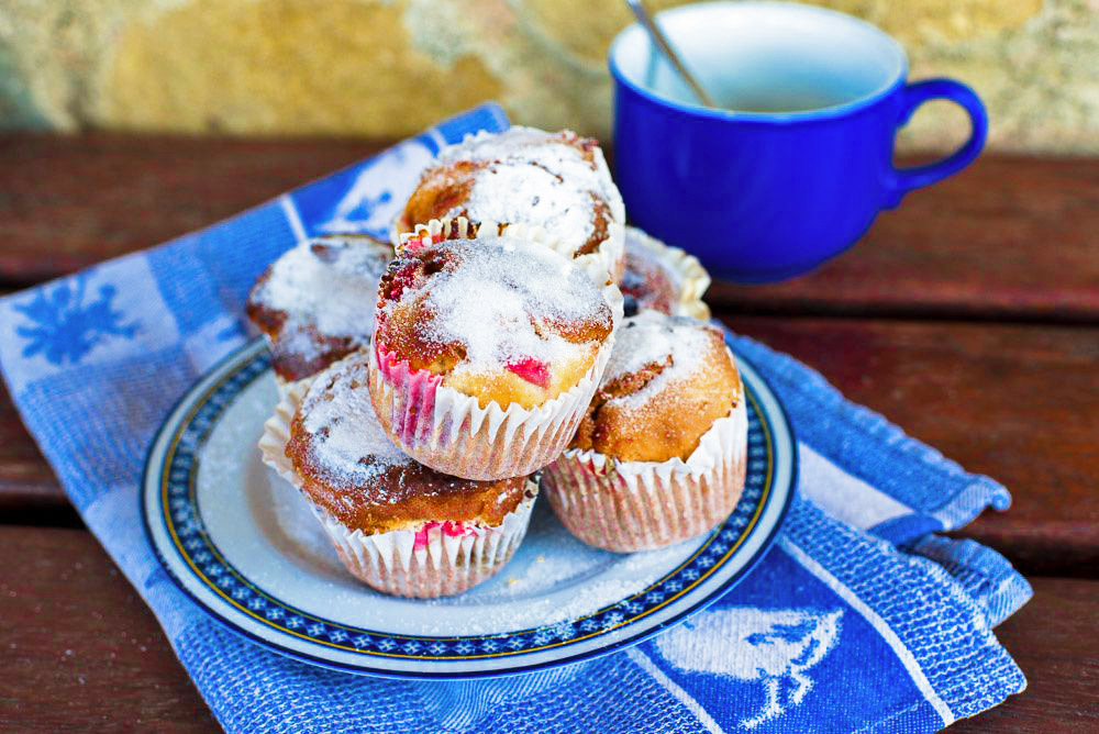 Homemade Simple Strawberry Yogurt Muffins