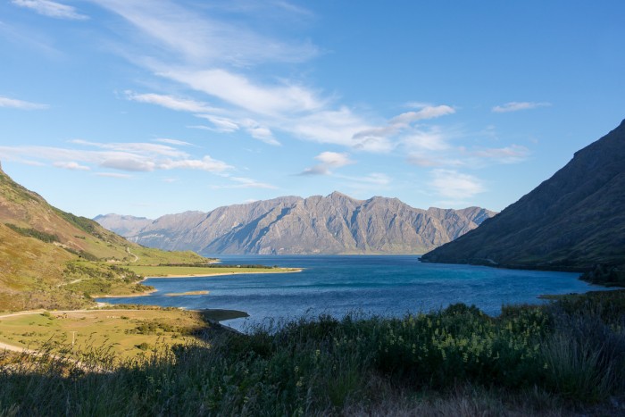New Zealand lake and mountains New Zealand lake and mountains