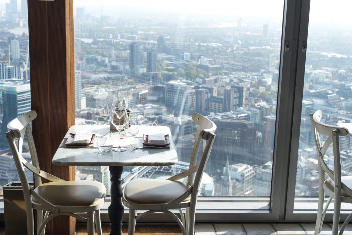 Lunch with a view at Duck and Waffle restaurant in London