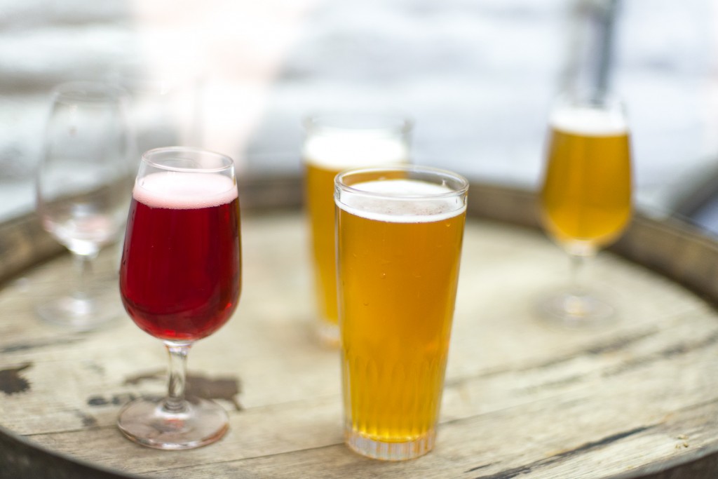 Beer glasses in Brussels Beer glasses in Brussels