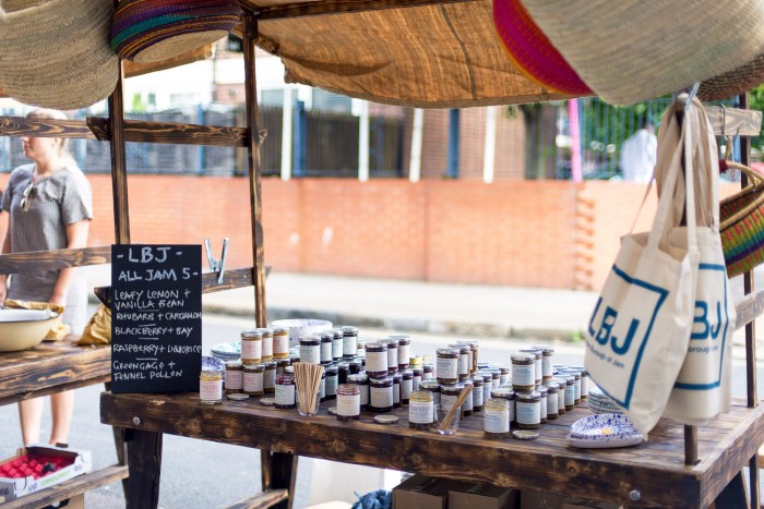 London Borough of Jam at Druid Street market in London London Borough of Jam at Druid Street market in London