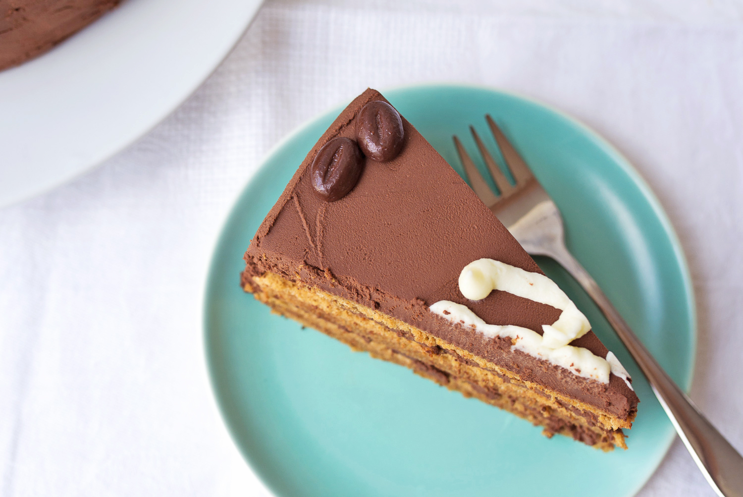 Espresso Cake with Bitter Chocolate & Sour Cream Frosting