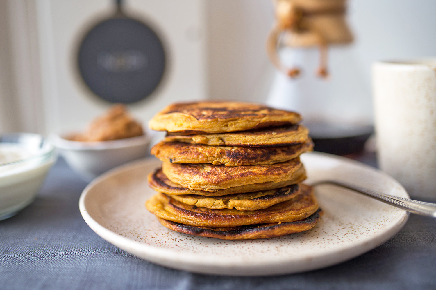 Sweet Potato Pancakes with yoghurt and date syrup by Yotam Ottolenghi #mondomulia