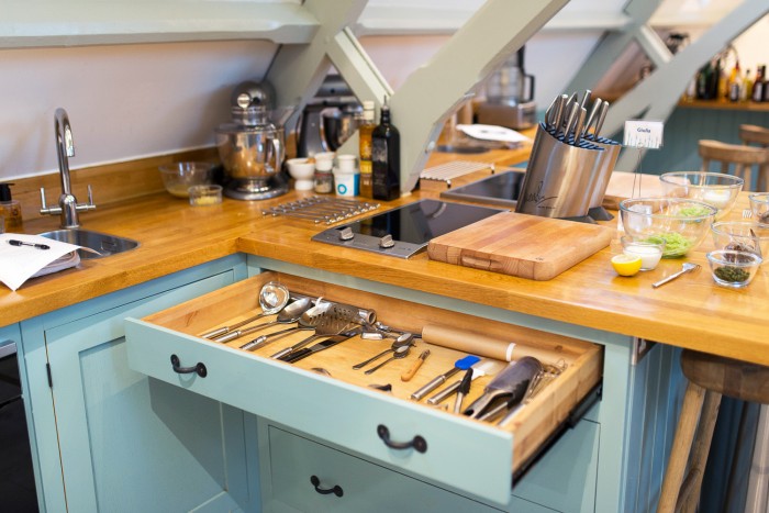 Kitchen with cooking tools