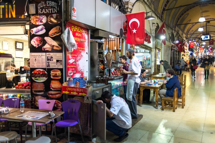 A shop inside the Grand Bazaar in Istanbul