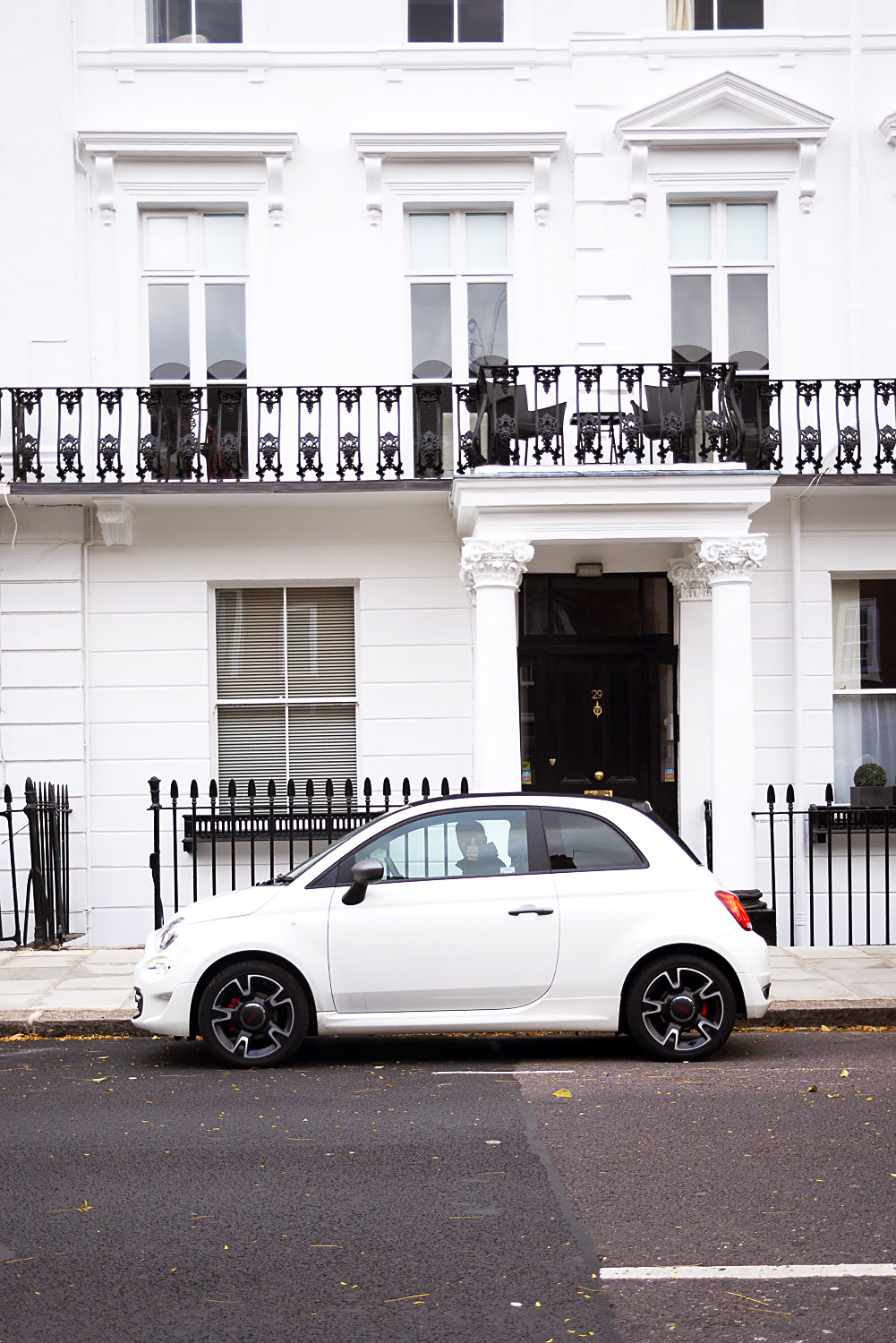 Fiat 500 car in Chelsea, London