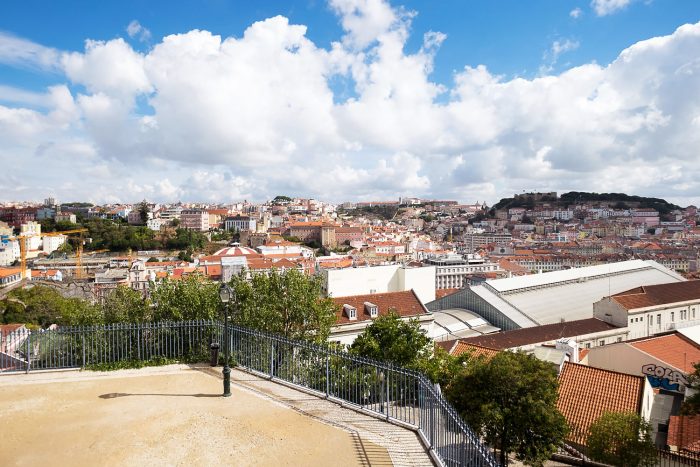 View of Lisbon from a mirador, Portugal