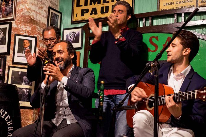Tapas bar musicians playing in Spain