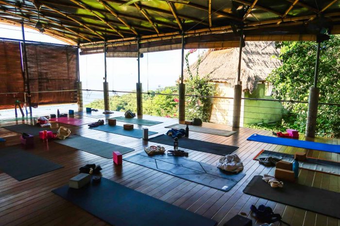 Yoga class in Bali