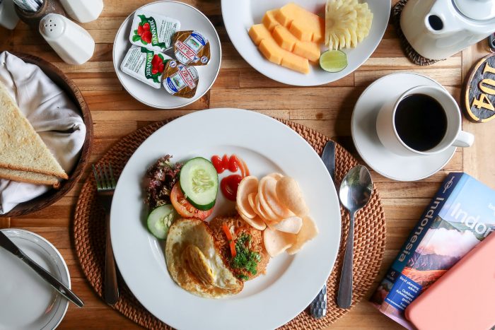 Nasi goreng, Breakfast in Ubud, Bali, Indonesia