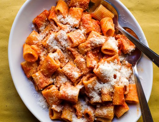 Rigatoni all'amatriciana |Testaccio Neighborhood Food and Market Tour in Rome with Devour Tours | Mondomulia