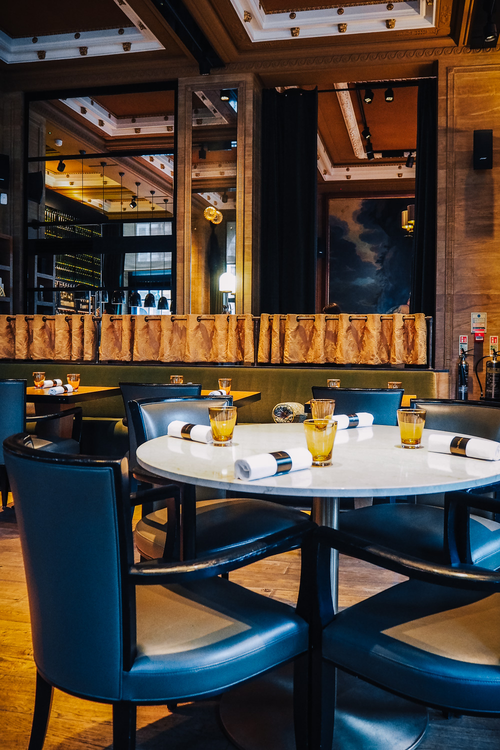 Lunch and wine pairing at Les 110 de Taillevent, a sophisticated and modern French restaurant on Cavendish Square in the heart of Marylebone, London. 