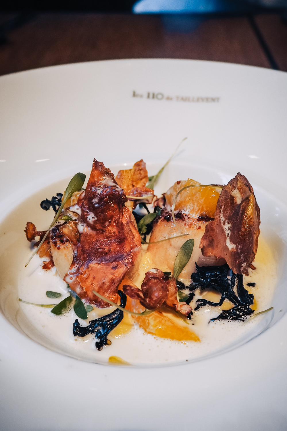 Lunch and wine pairing at Les 110 de Taillevent, a sophisticated and modern French restaurant on Cavendish Square in the heart of Marylebone, London. 