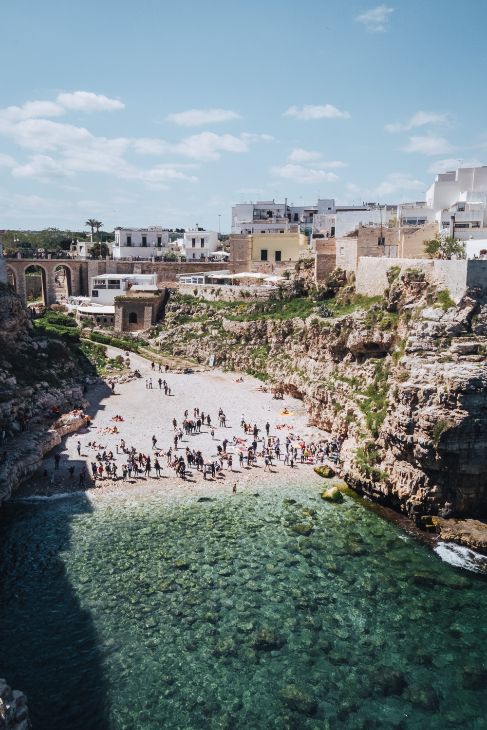 Spiaggia di Cala Porto, Polignano a Mare, Puglia | A 7-day Road Trip Through Puglia and Matera | Mondomulia