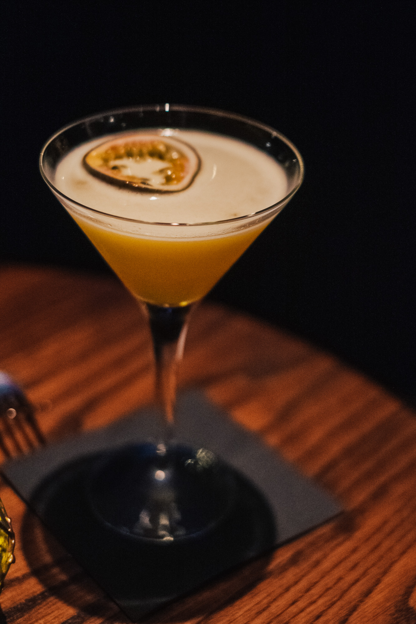 Passion Fruit Chutney Martini at Benares, a modern Indian food with a contemporary British twist in Mayfair London