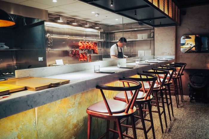 Kym's, Andrew Wong's Chinese restaurant in Bloomberg Arcade, London 
