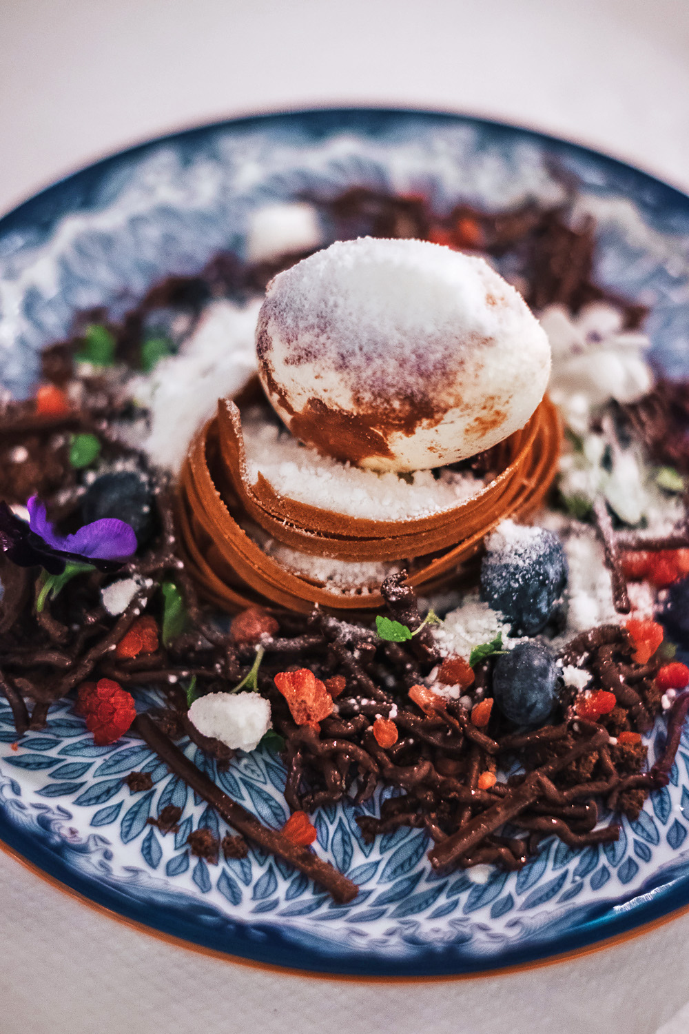 Arctic bird’s nest | Aquavit, a Michelin-starred restaurant in St. James's Market, London Arctic bird’s nest | Aquavit, a Michelin-starred restaurant in St. James's Market, London