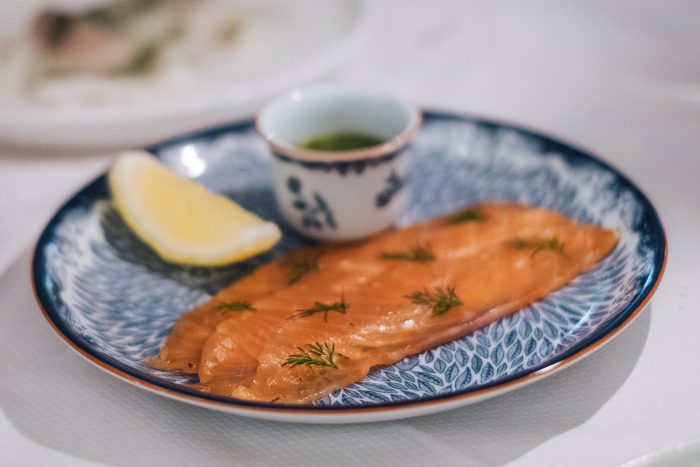 Aquavit, a Michelin-starred restaurant in St. James's Market, London