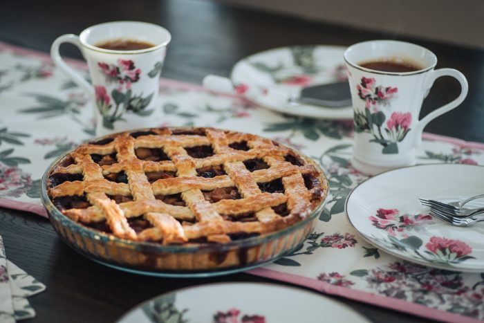 Apple and Blueberry Pie recipe with an Italian crostata style pastry crust