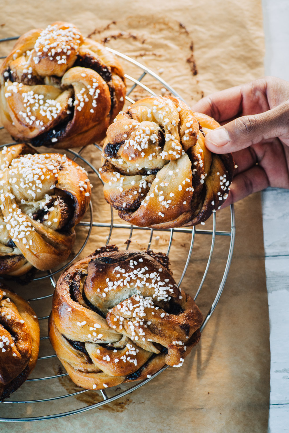 Swedish style twisted cinnamon bun recipe