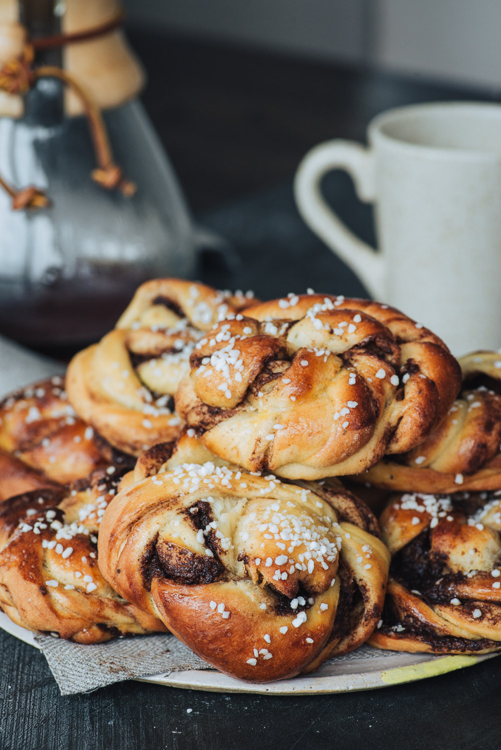 Swedish style twisted cinnamon bun recipe
