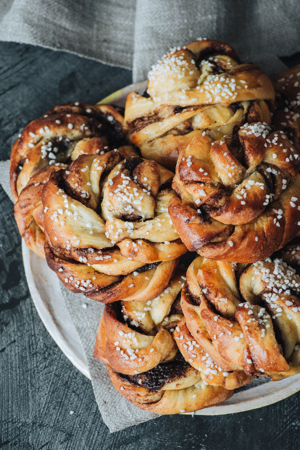 Swedish style twisted cinnamon bun recipe