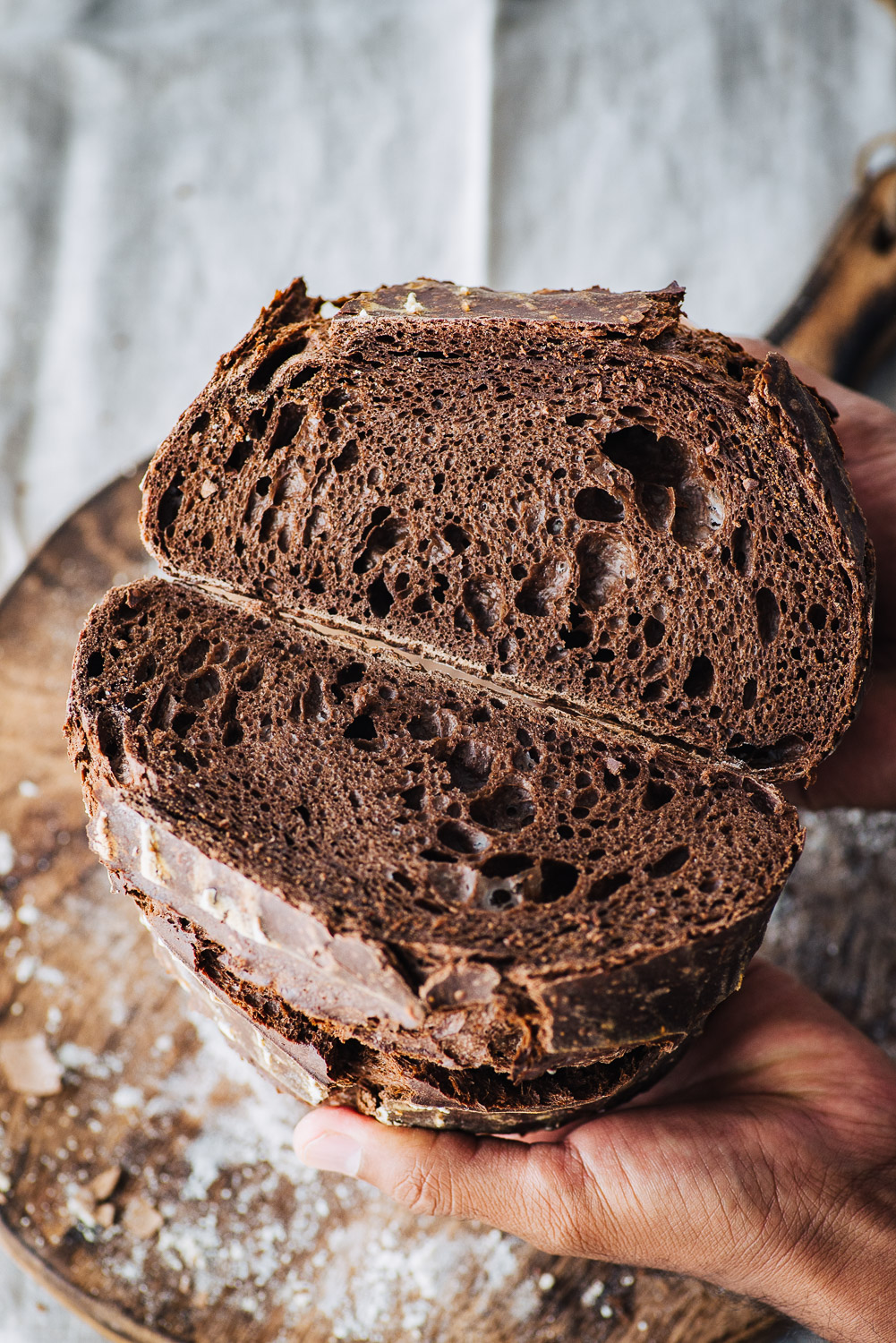 Chocolate sourdough bread recipe