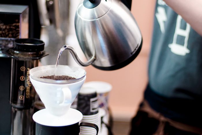 Hario V60 coffee brewer and Bonavita kettle Hario V60 coffee brewer and Bonavita kettle