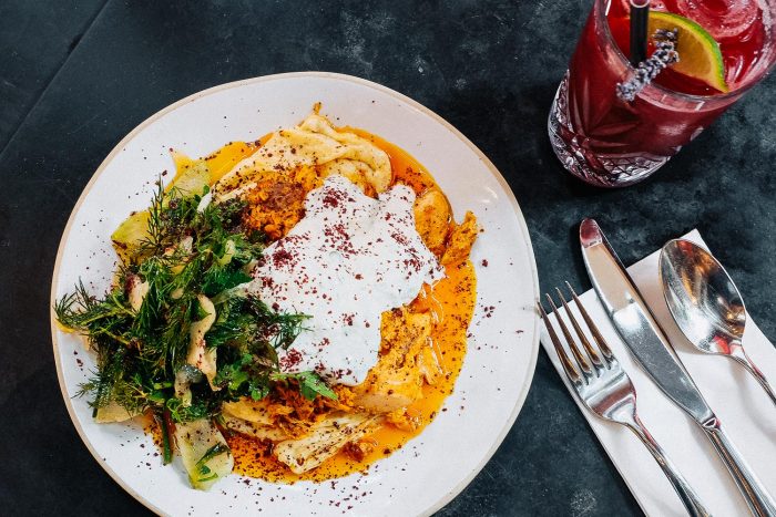 Rippled Eggs & Salt Baked Trout Shawarma | Brunch at Bala Baya in London