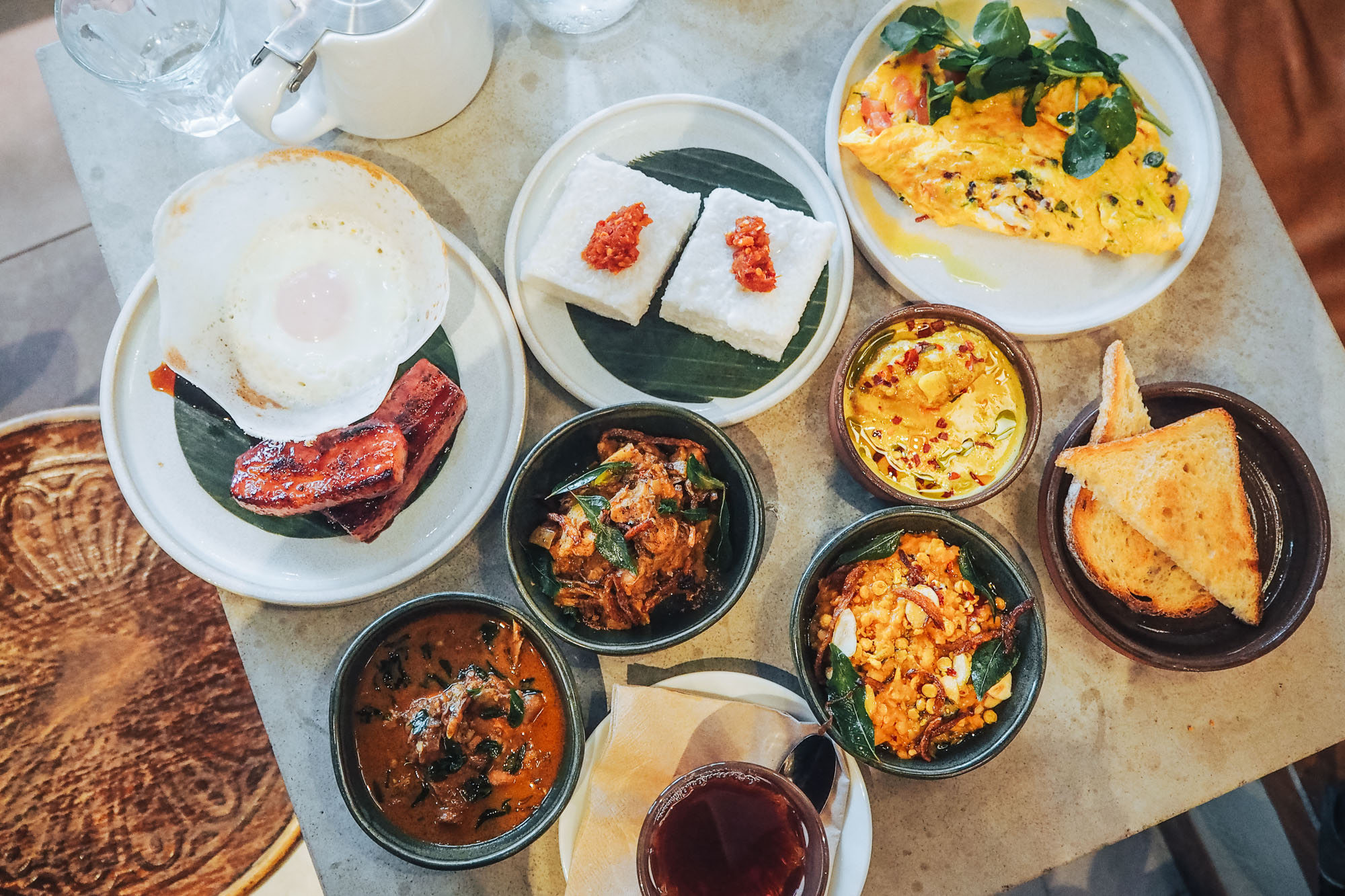 Sri Lankan brunch menu at Kolamba restaurant in Soho, London