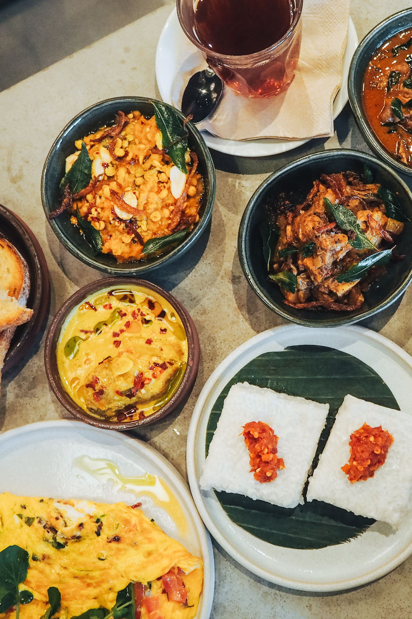Weekend brunch menu at Kolamba in Soho, London inspired by Sri Lankan food staples and British food classics
