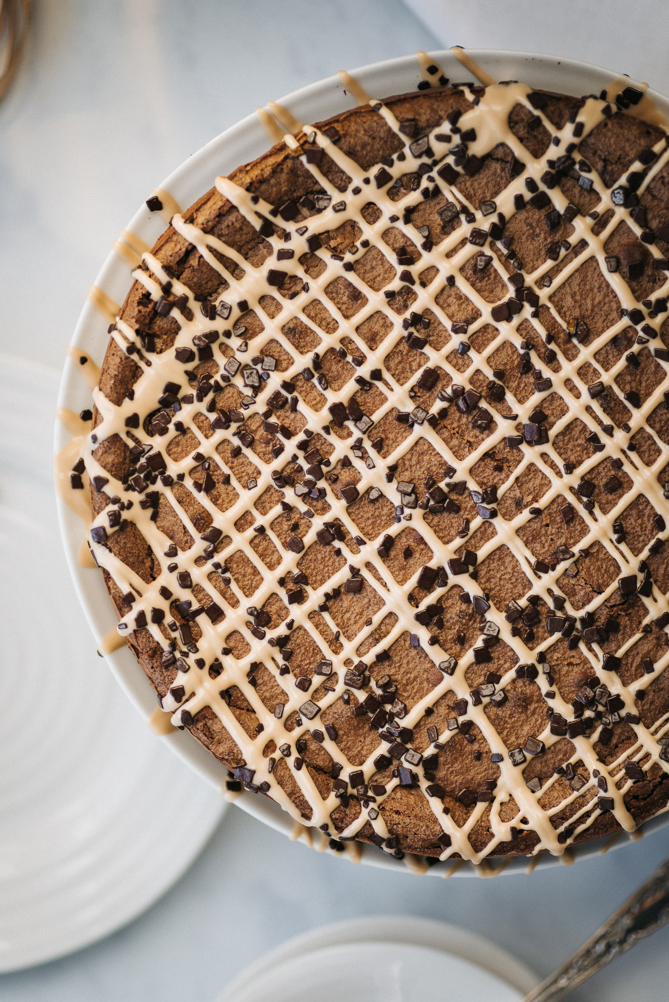 Gluten Free / Flourless / Nut-free Double Baked Dark Chocolate Cake (recipe by Ravneet Gill)