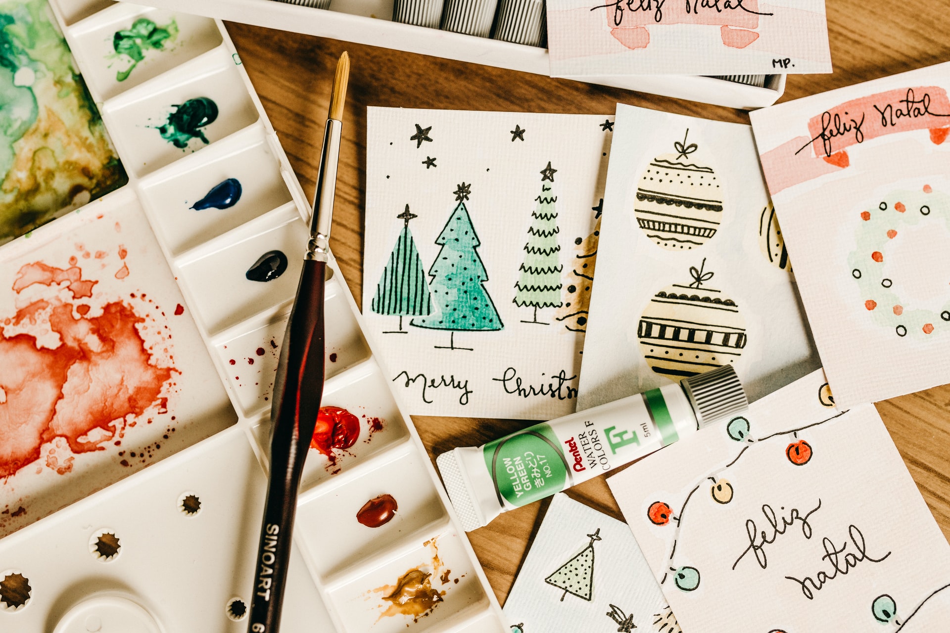 Personalised Christmas holiday greeting cards