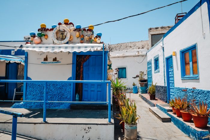 Agaete fishing village in Gran Canaria, Canary Islands