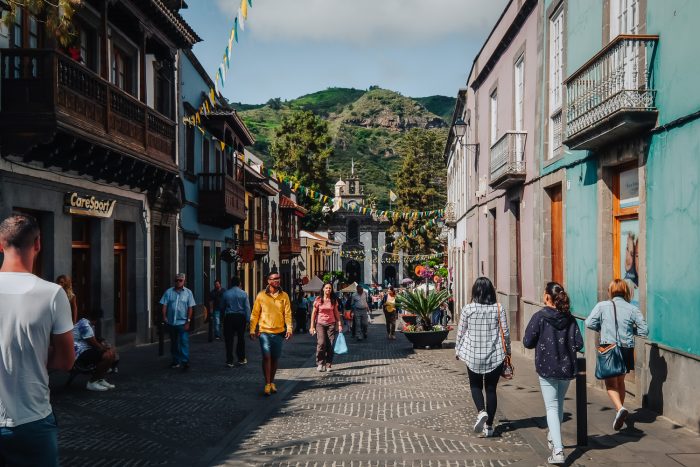 Small town in the northern region of Gran Canaria, Canary Islands 