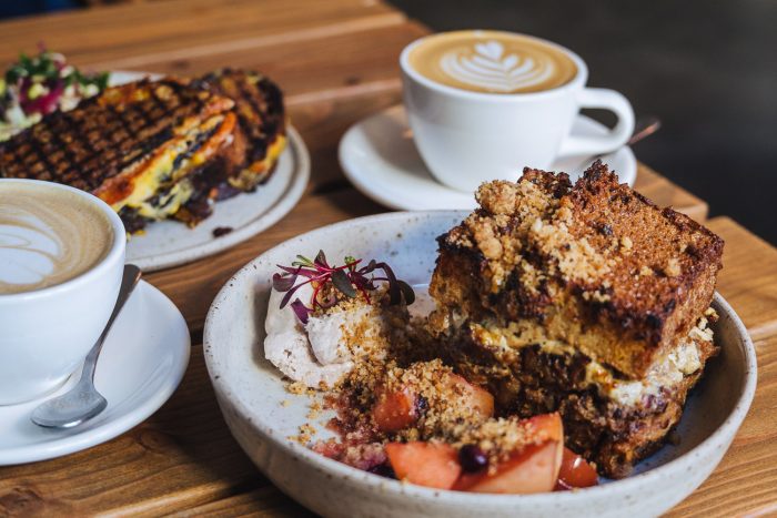 Brunch and coffee at Etapa in Karlin, Prague
