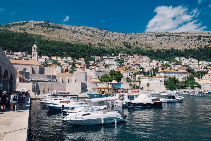 Dubrovnik's harbour, Croatia Dubrovnik's harbour, Croatia