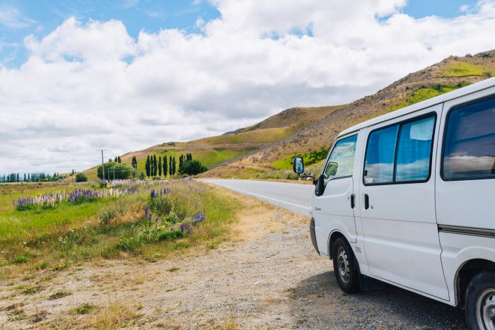 Campervan road trip in New Zealand, south island