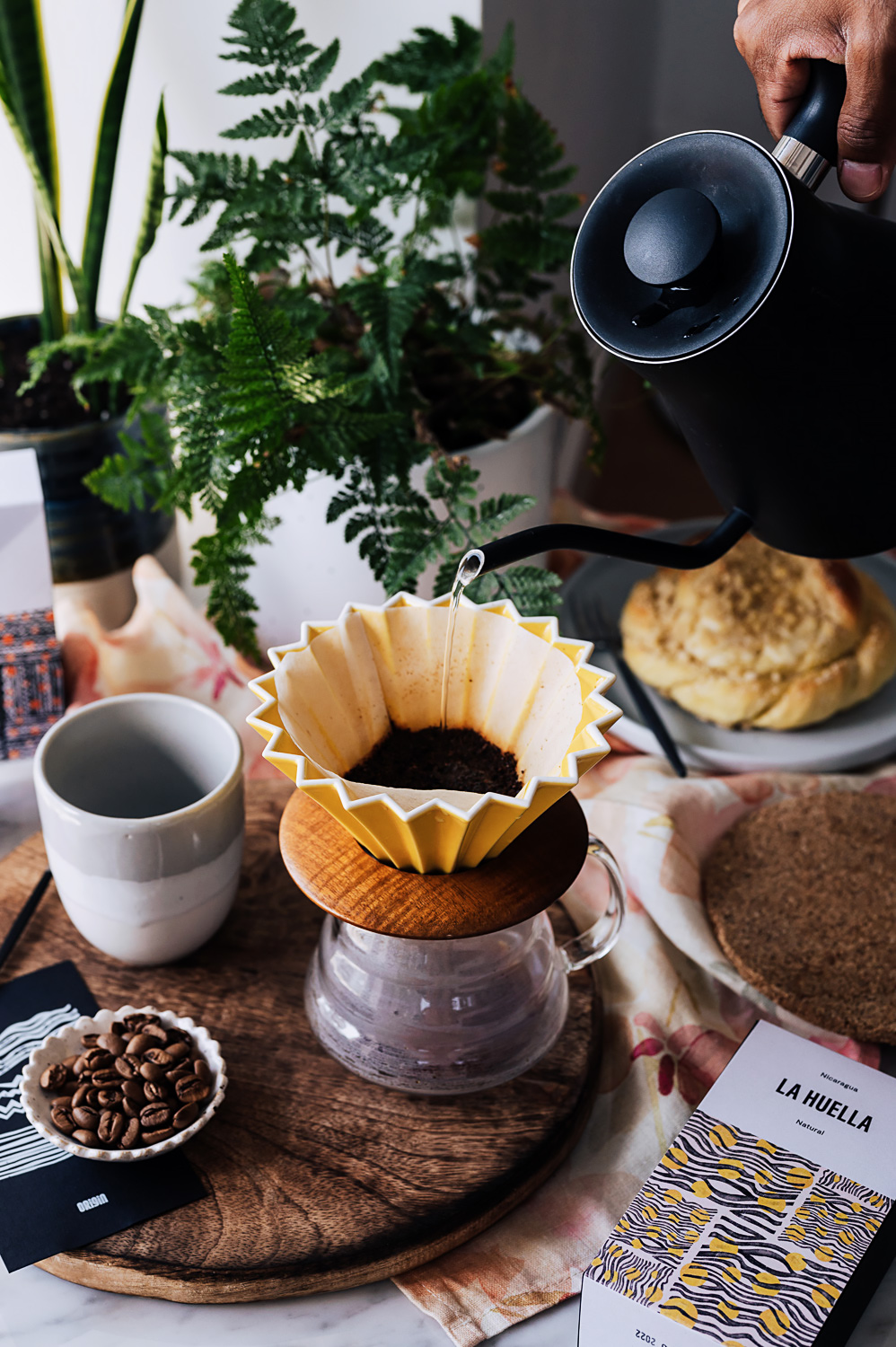Coffee brewing with Origami dripper