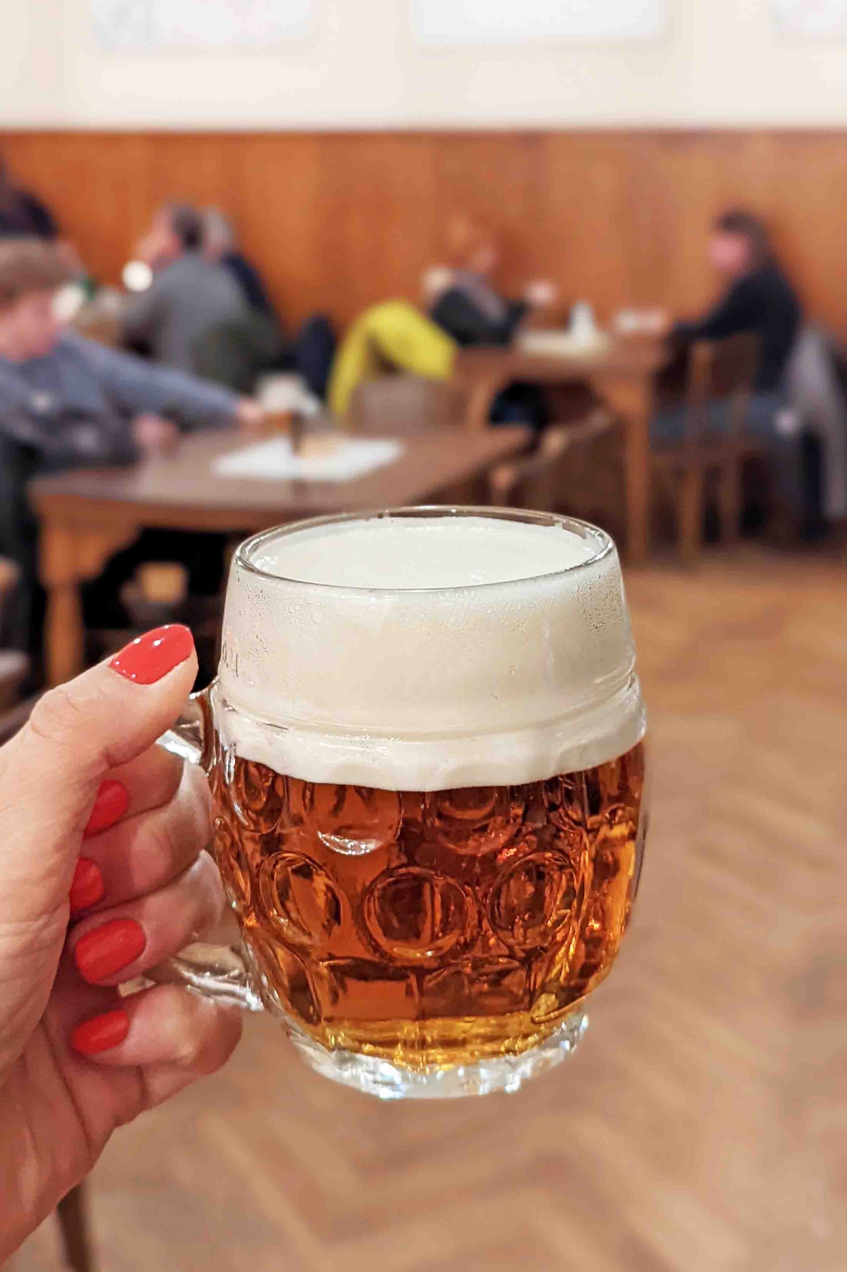 Traditional craft beer in Brno, Czech Republic