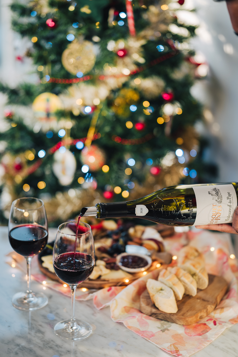 A classic Bosquet des Papes Chateauneuf Du Pape Tradition 2020 red wine from France A classic Bosquet des Papes Chateauneuf Du Pape Tradition 2020 red wine from France