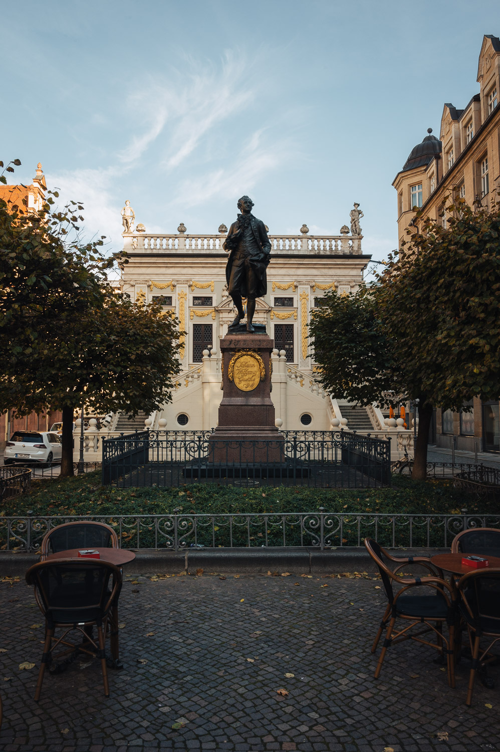 Statue of Goethe in Leipzig, Germany 