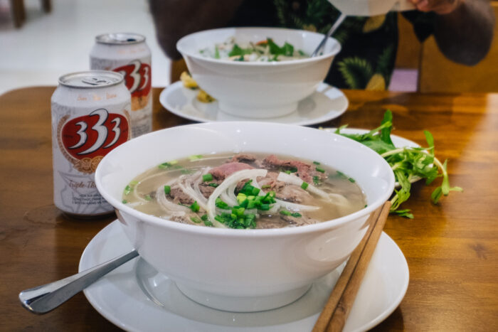 pho noodle soup in ho chi minh city vietnam