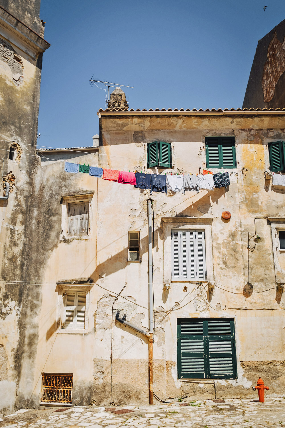 Old town of Corfu in Greece Old town of Corfu in Greece