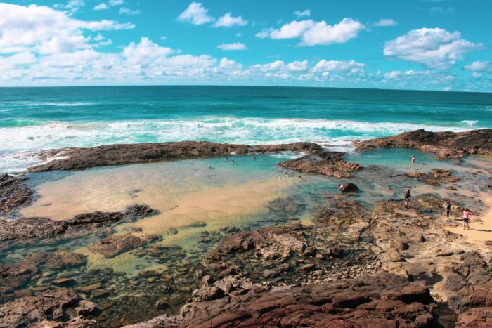 Fraser Island, Champagne Pools, QLD, Australia Fraser Island, Champagne Pools, QLD, Australia