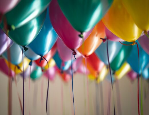colourful balloons for party decoration