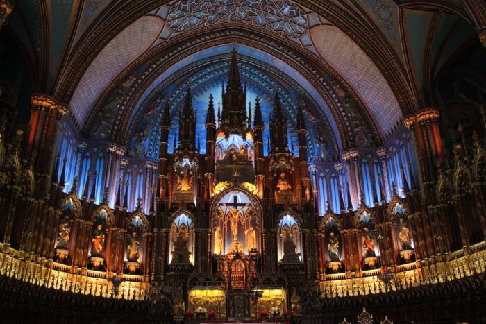 notre-dame basilica in montreal, canada