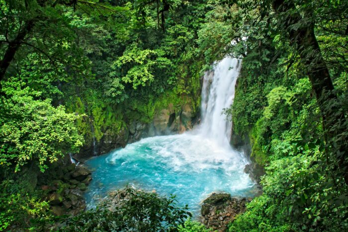 waterfalls in Volcán Tenorio, Guanacaste Province, Costa Rica